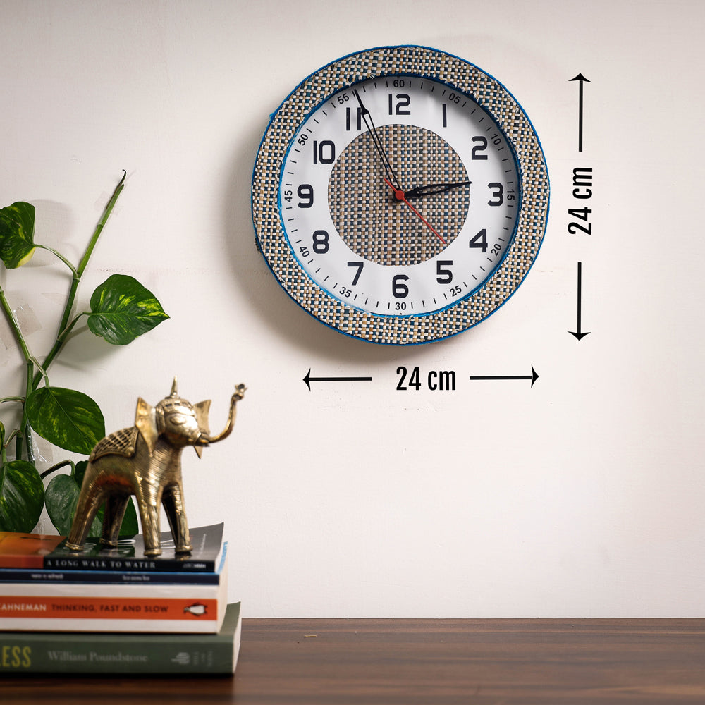 Handcrafted Madur Grass Wall Clock of Midnapur