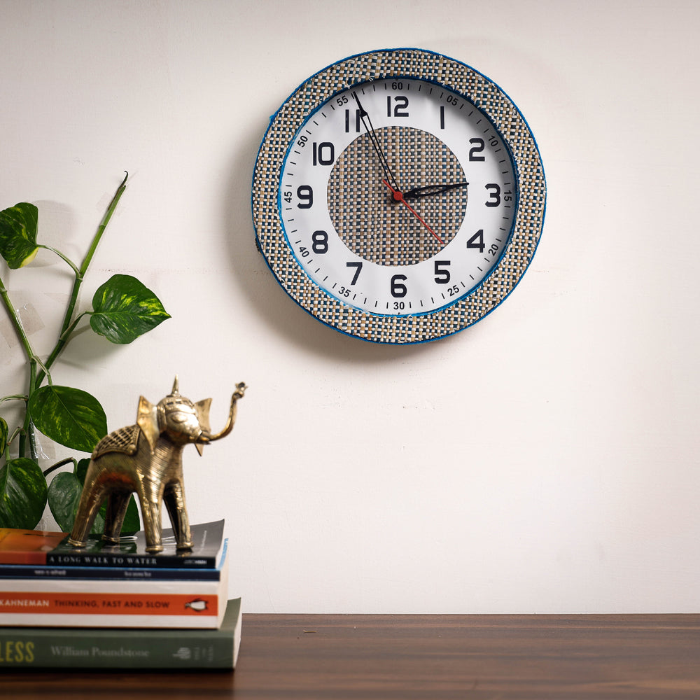 Handcrafted Madur Grass Wall Clock of Midnapur