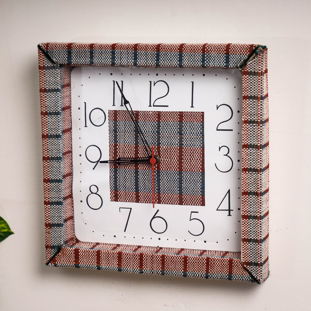 Handcrafted Madur Grass Wall Clock of Midnapur