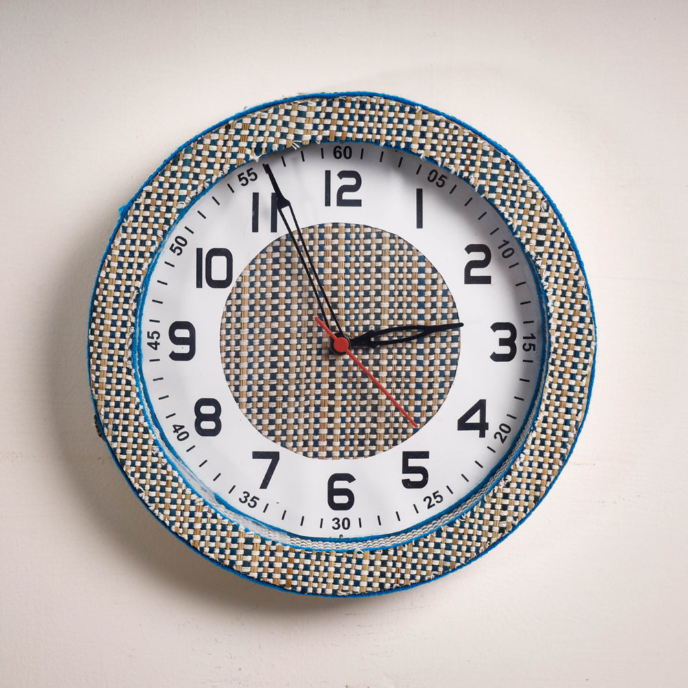 Handcrafted Madur Grass Wall Clock of Midnapur