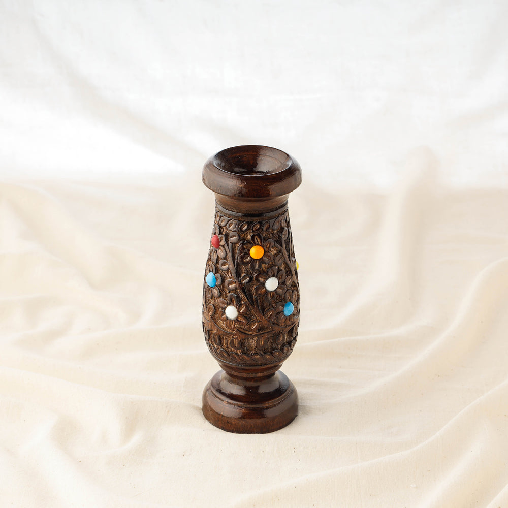 Handcrafted Mango Wooden Flower Pot Online at iTokri.com