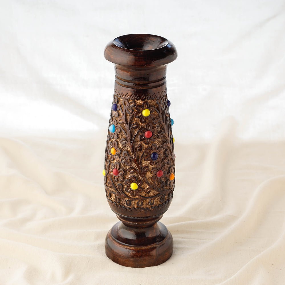 Handcrafted Mango Wooden Flower Pot Online at iTokri.com