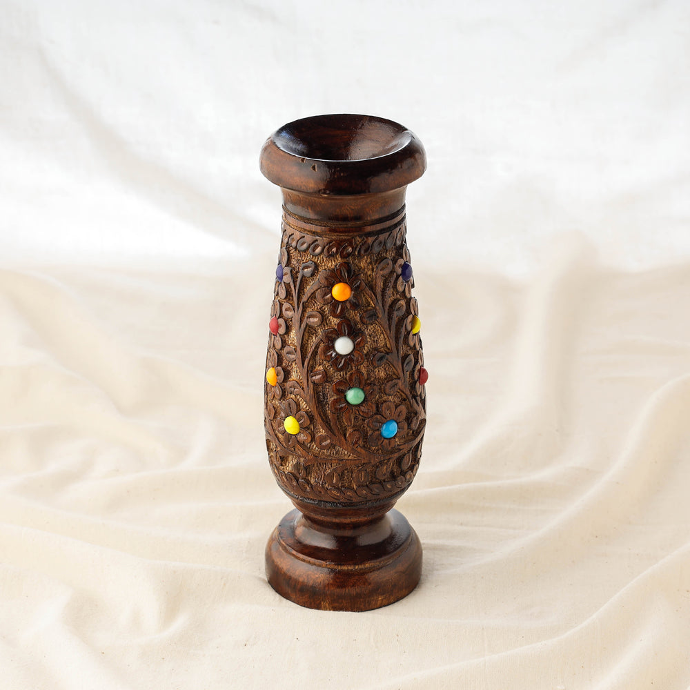 Handcrafted Mango Wooden Flower Pot Online at iTokri.com