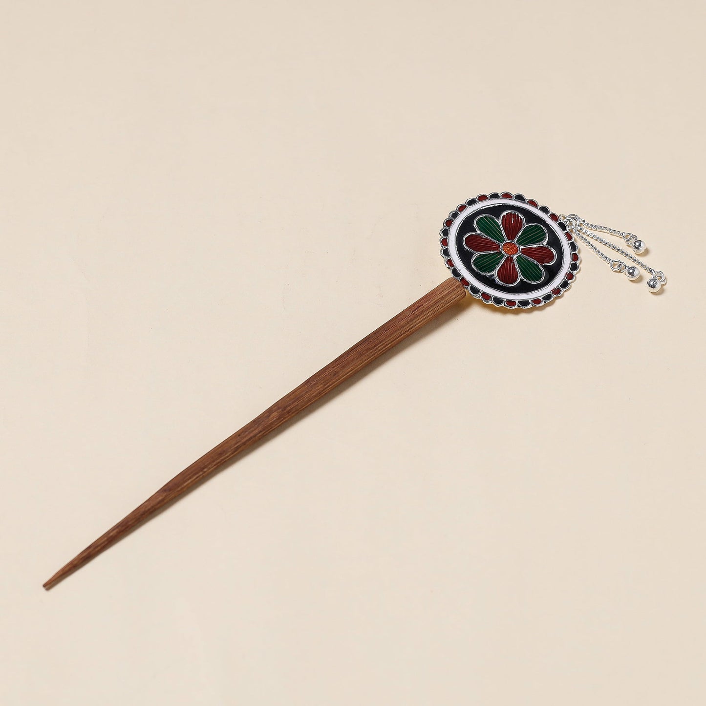 Handcrafted Paka Meenakari Juda Stick