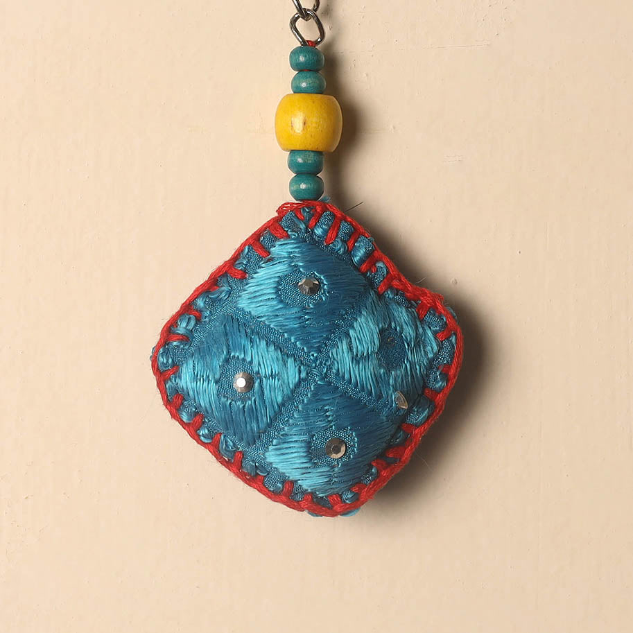 Handcrafted Phulkari Embroidered Keychain