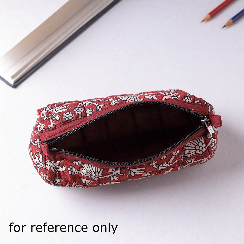 Handcrafted Quilted Jacquard Multipurpose Pencil Pouch