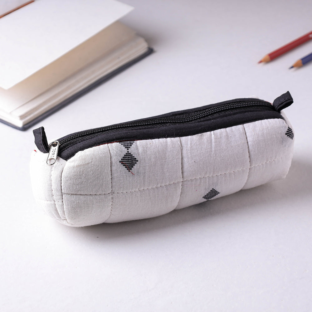 Handcrafted Quilted Jacquard Multipurpose Pencil Pouch