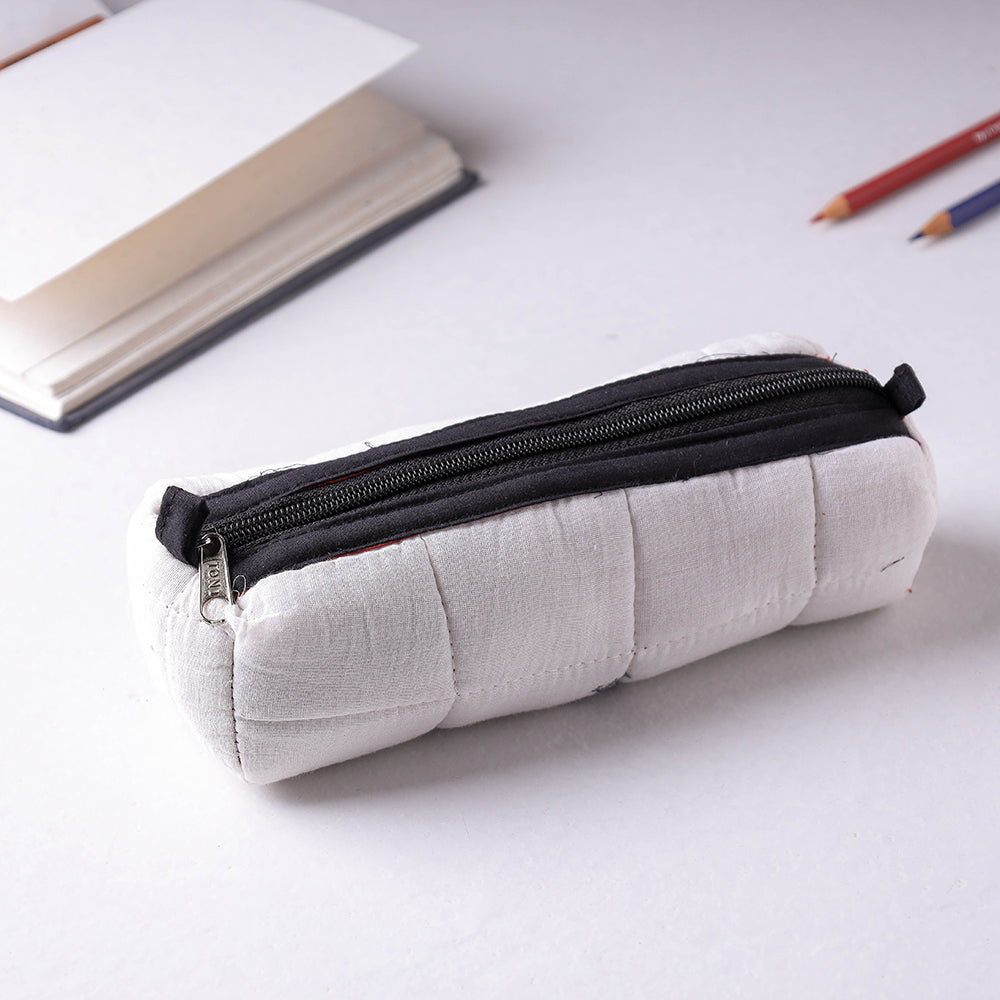 Handcrafted Quilted Jacquard Multipurpose Pencil Pouch