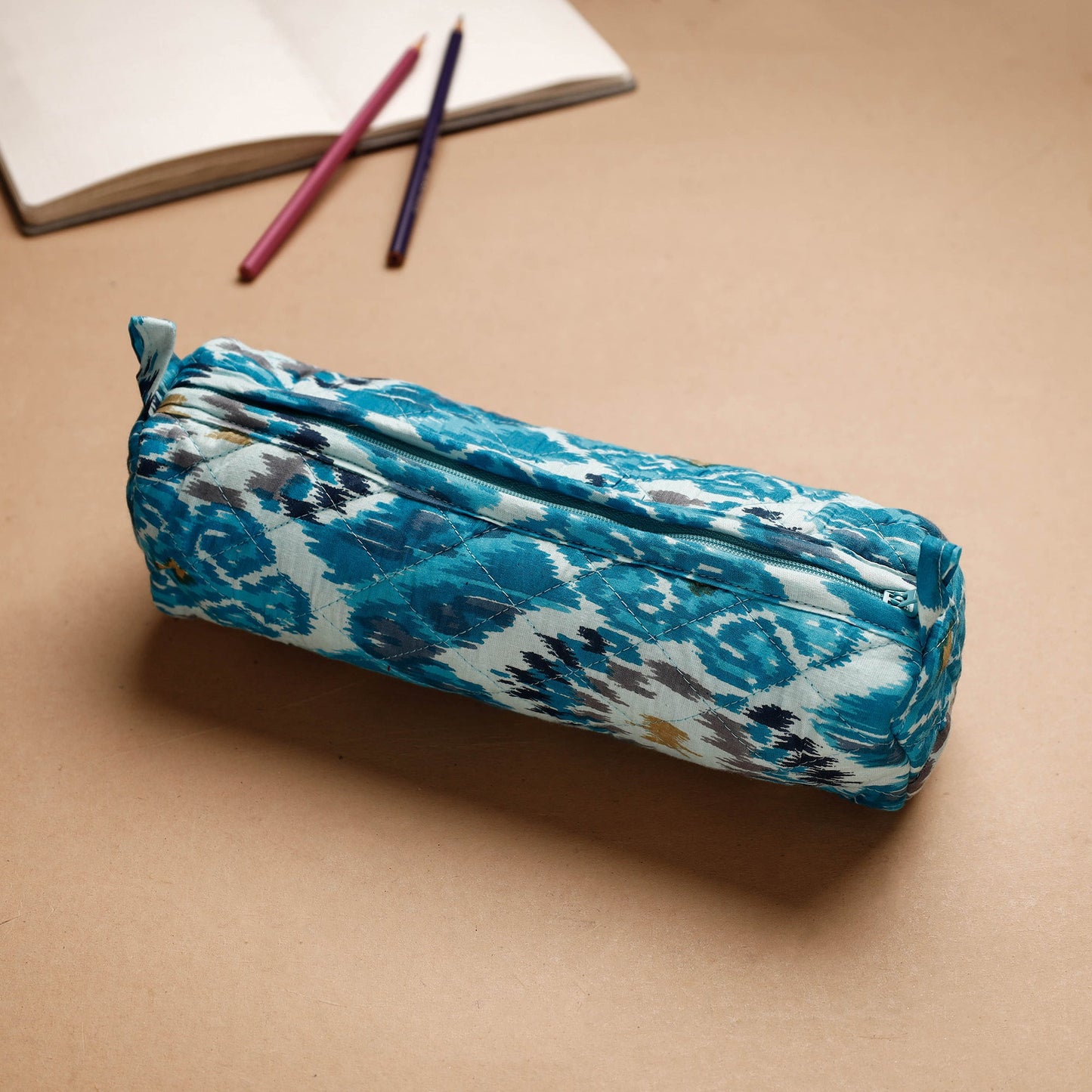 Handcrafted Quilted Multipurpose Pencil Pouch Online in India