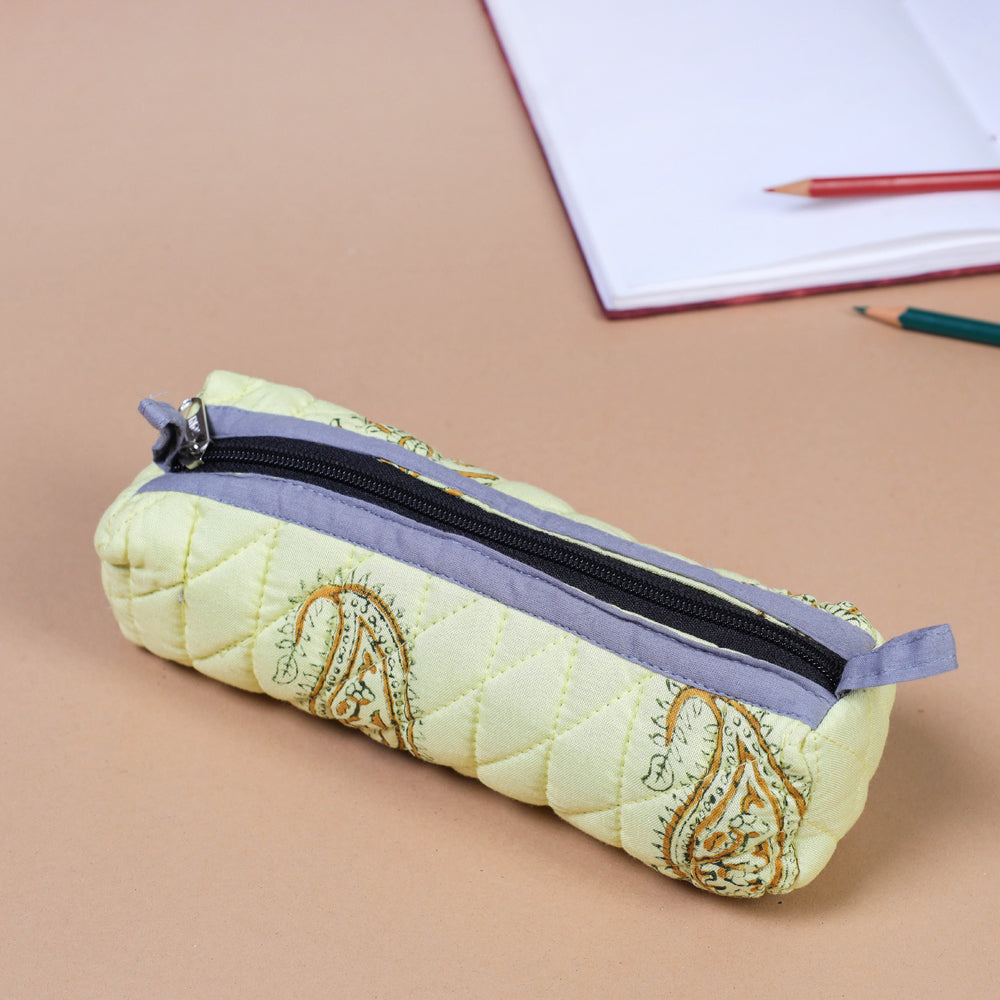Handmade Cotton Fabric Pencil Pouch