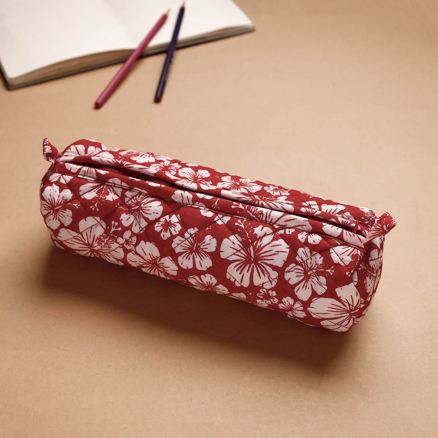 Handcrafted Quilted Multipurpose Pencil Pouch Online in India