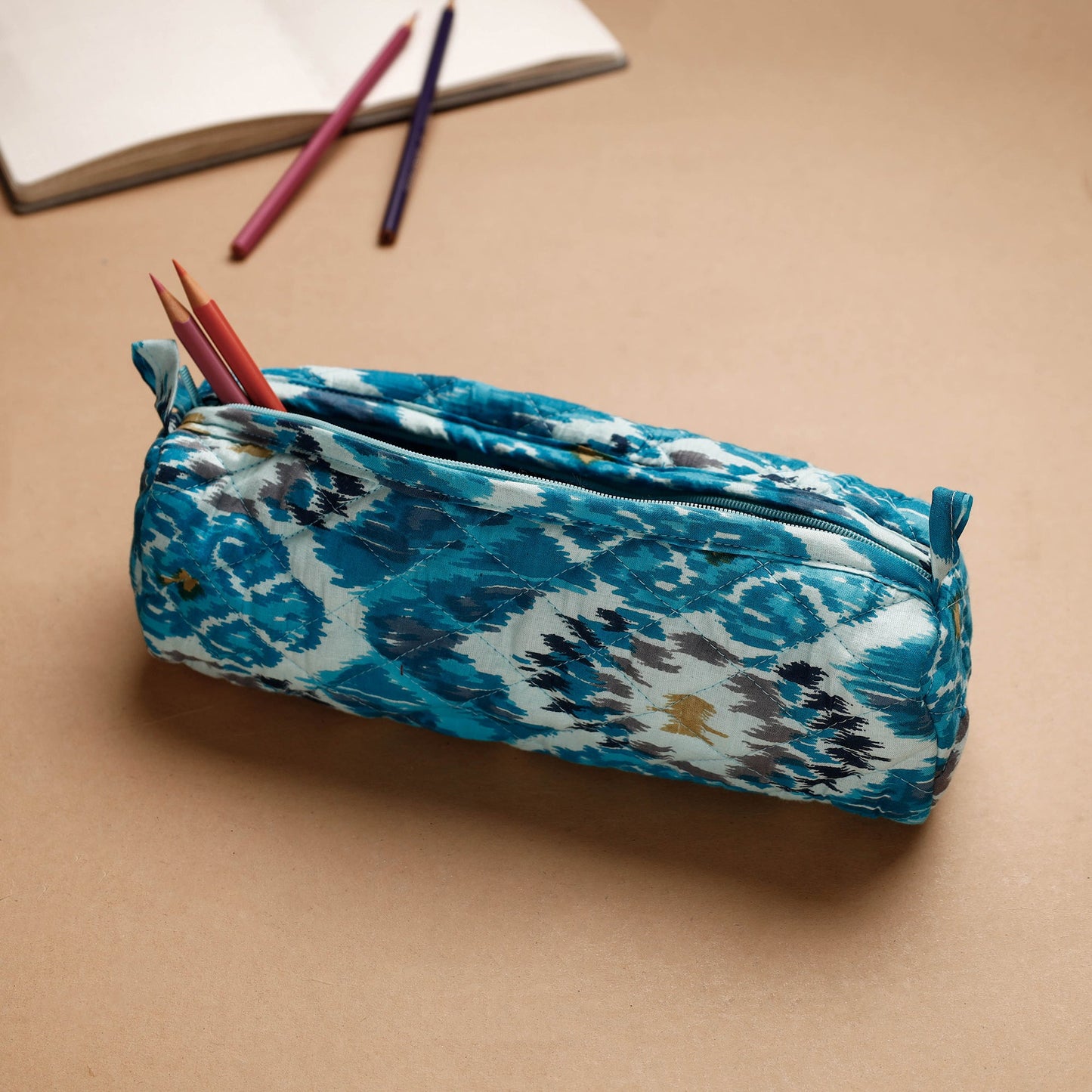 Handcrafted Quilted Multipurpose Pencil Pouch Online in India