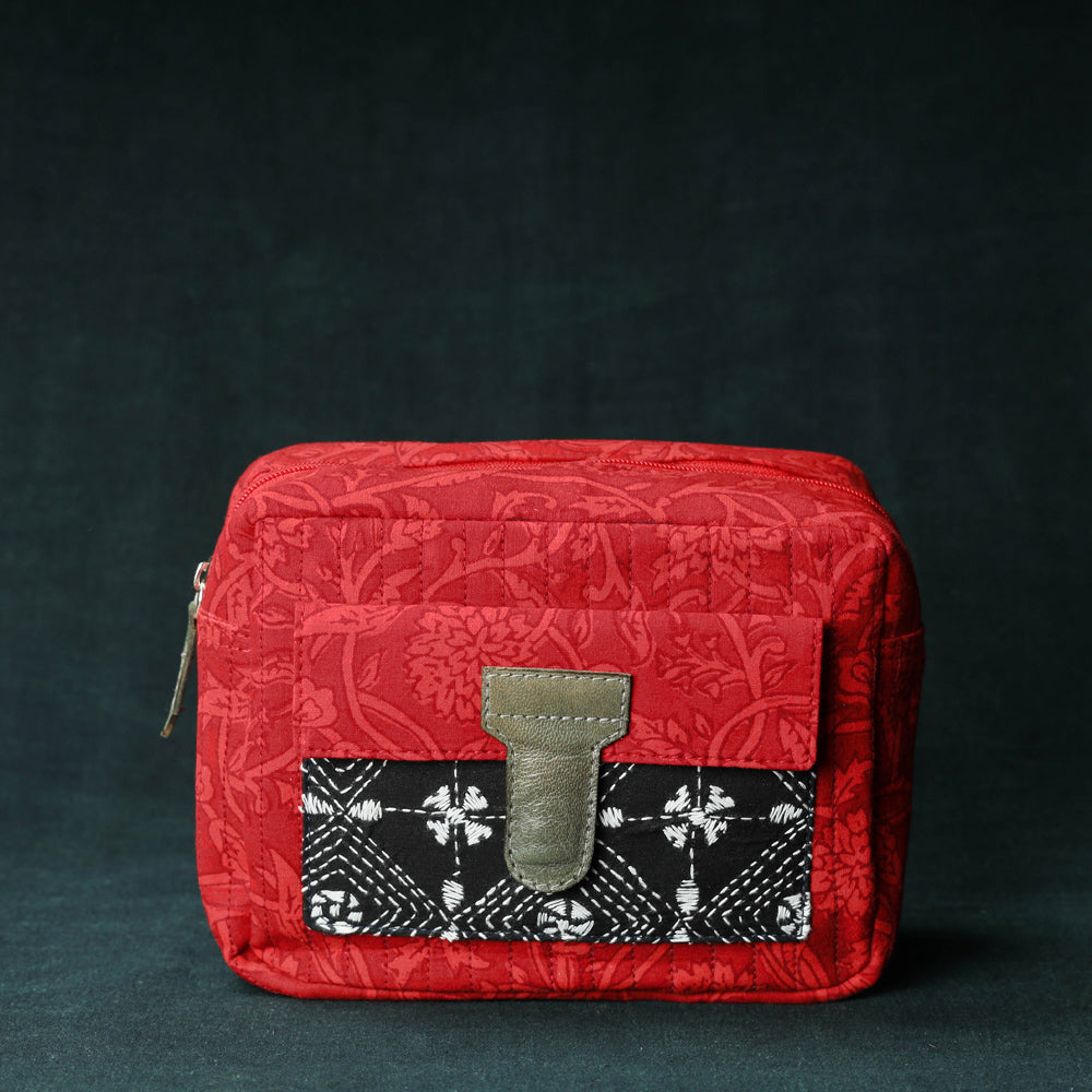 Handcrafted Quilted Multipurpose Waterproof Toiletry Bag