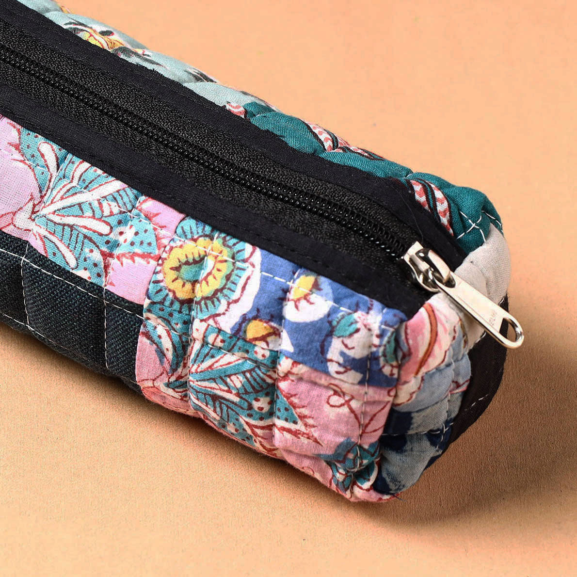 Handcrafted Quilted Patchwork Multipurpose Pencil Pouch 02