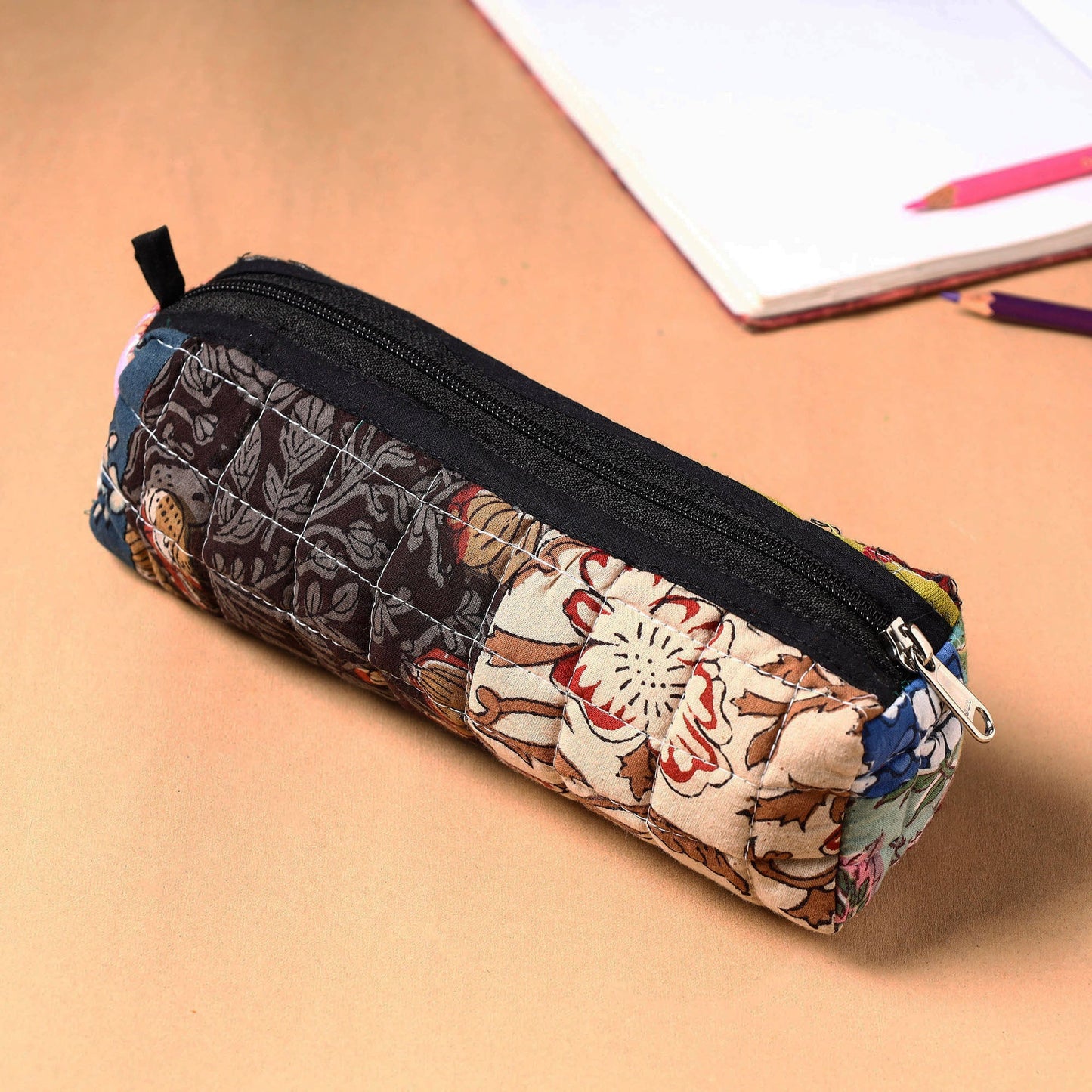Handcrafted Quilted Patchwork Multipurpose Pencil Pouch 88