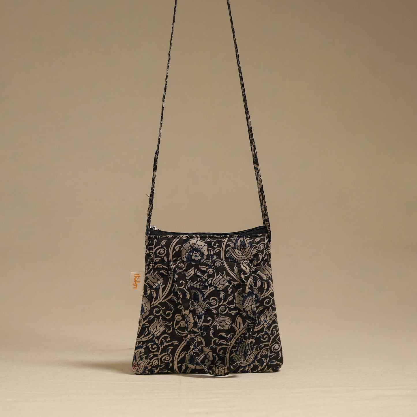 Handcrafted quilted sling bag 06