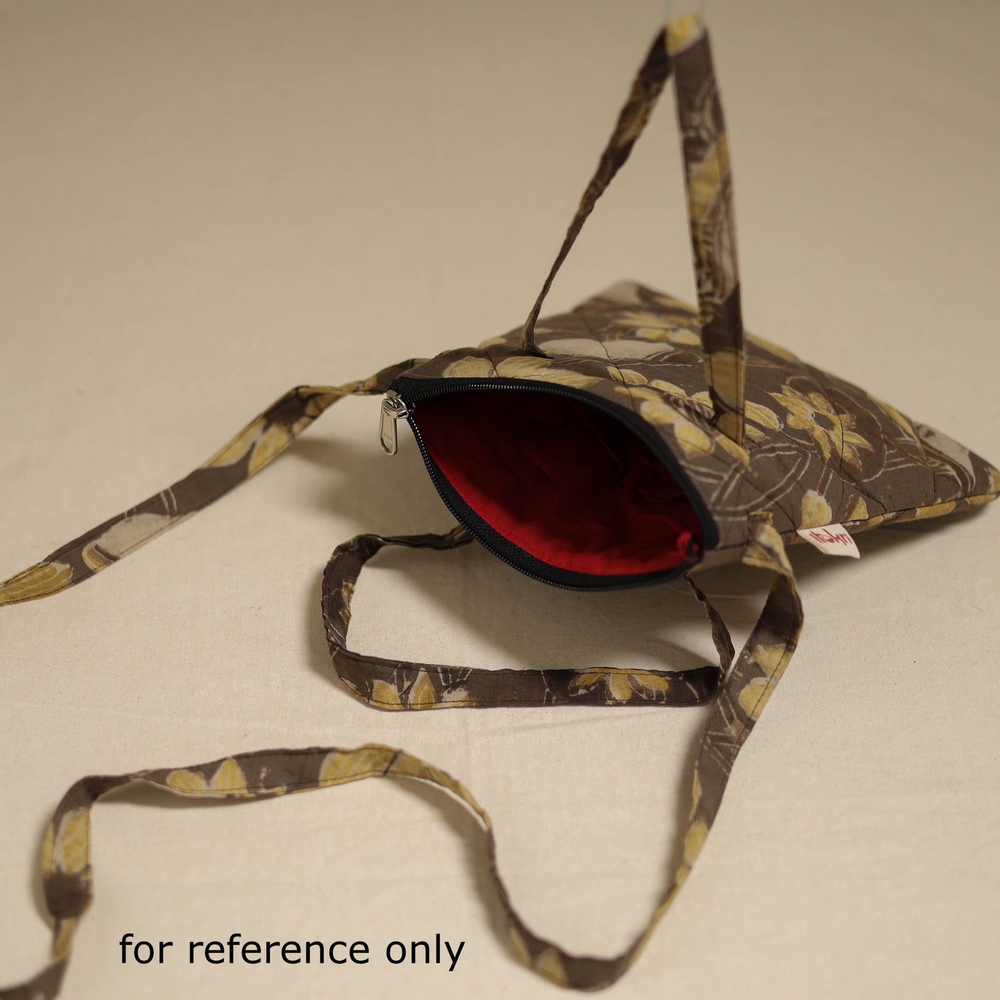 Handcrafted quilted sling bag 09