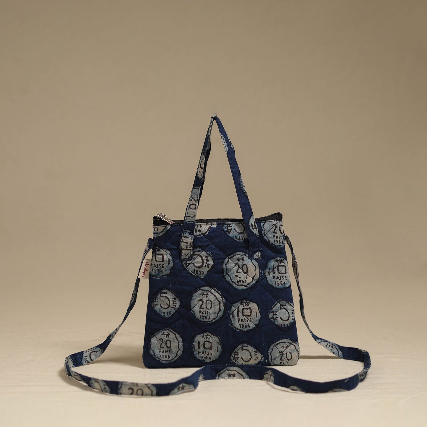 Handcrafted quilted sling bag 16