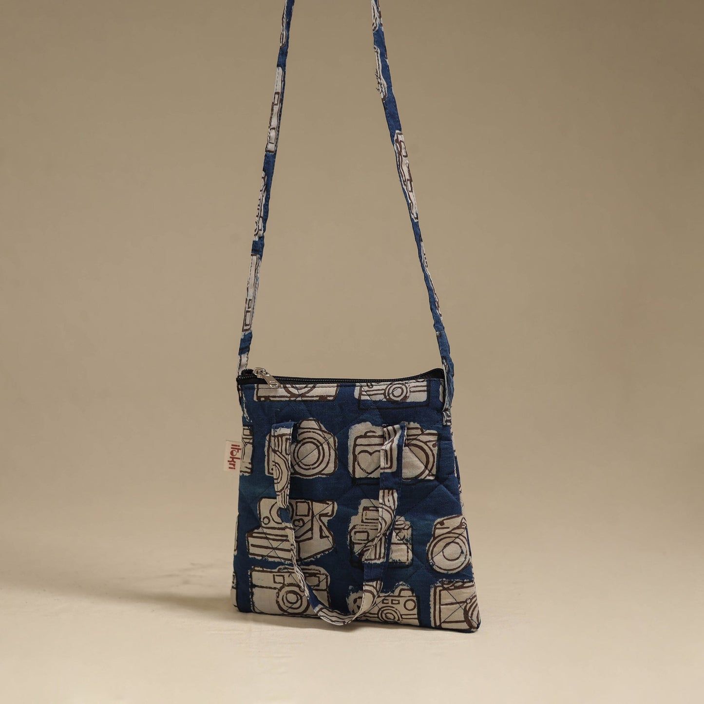 Handcrafted quilted sling bag 23