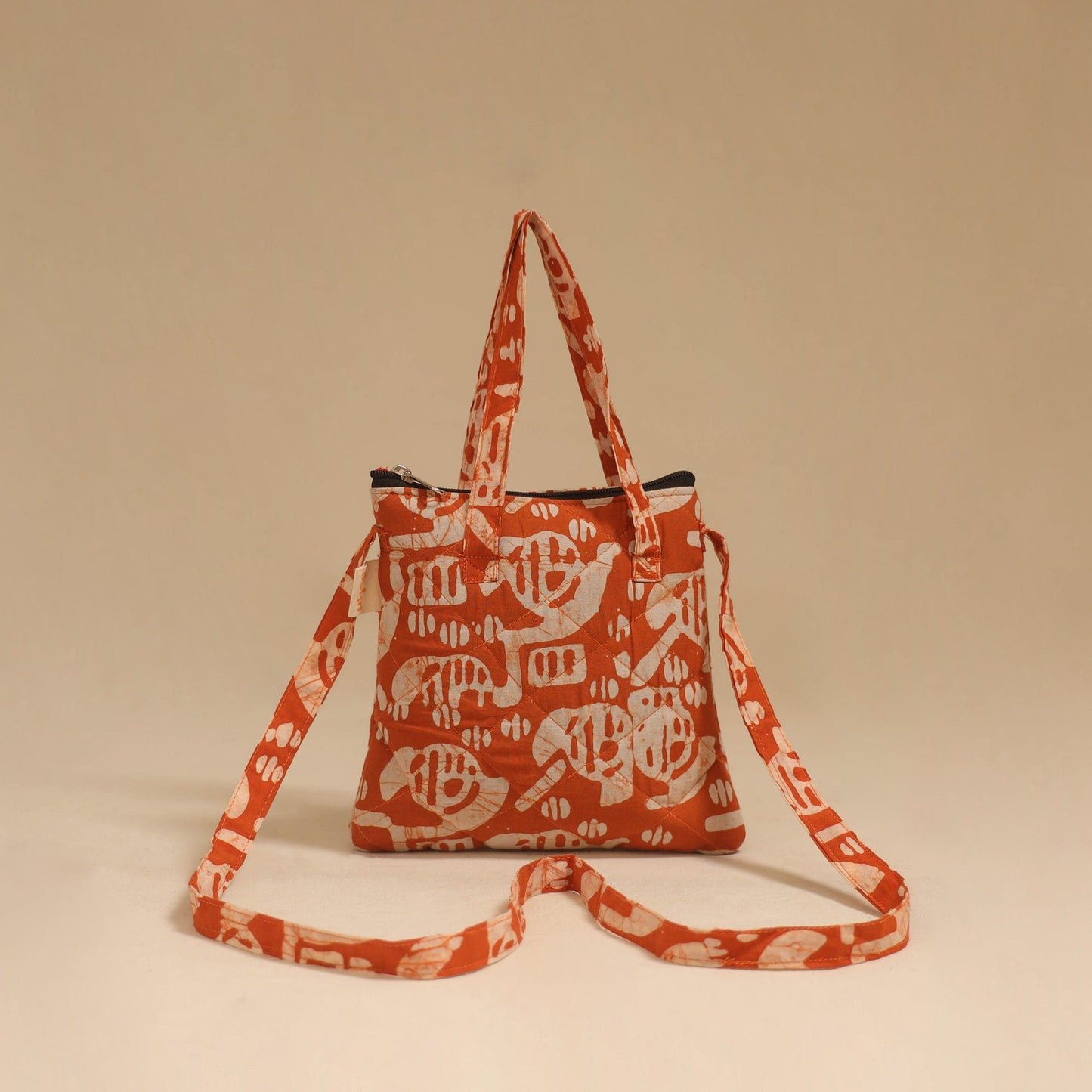 Handcrafted quilted sling bag 46