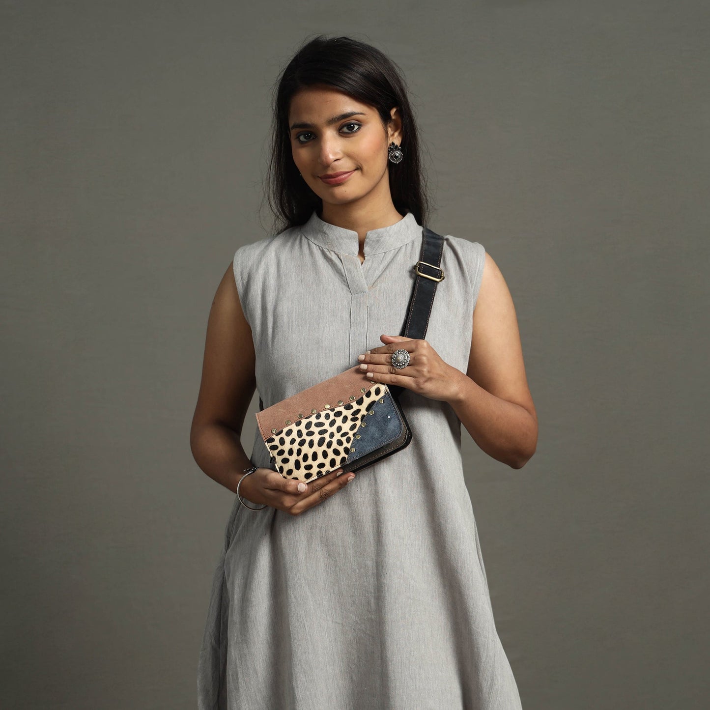 Handcrafted Suede Leather Waist Belt Bag