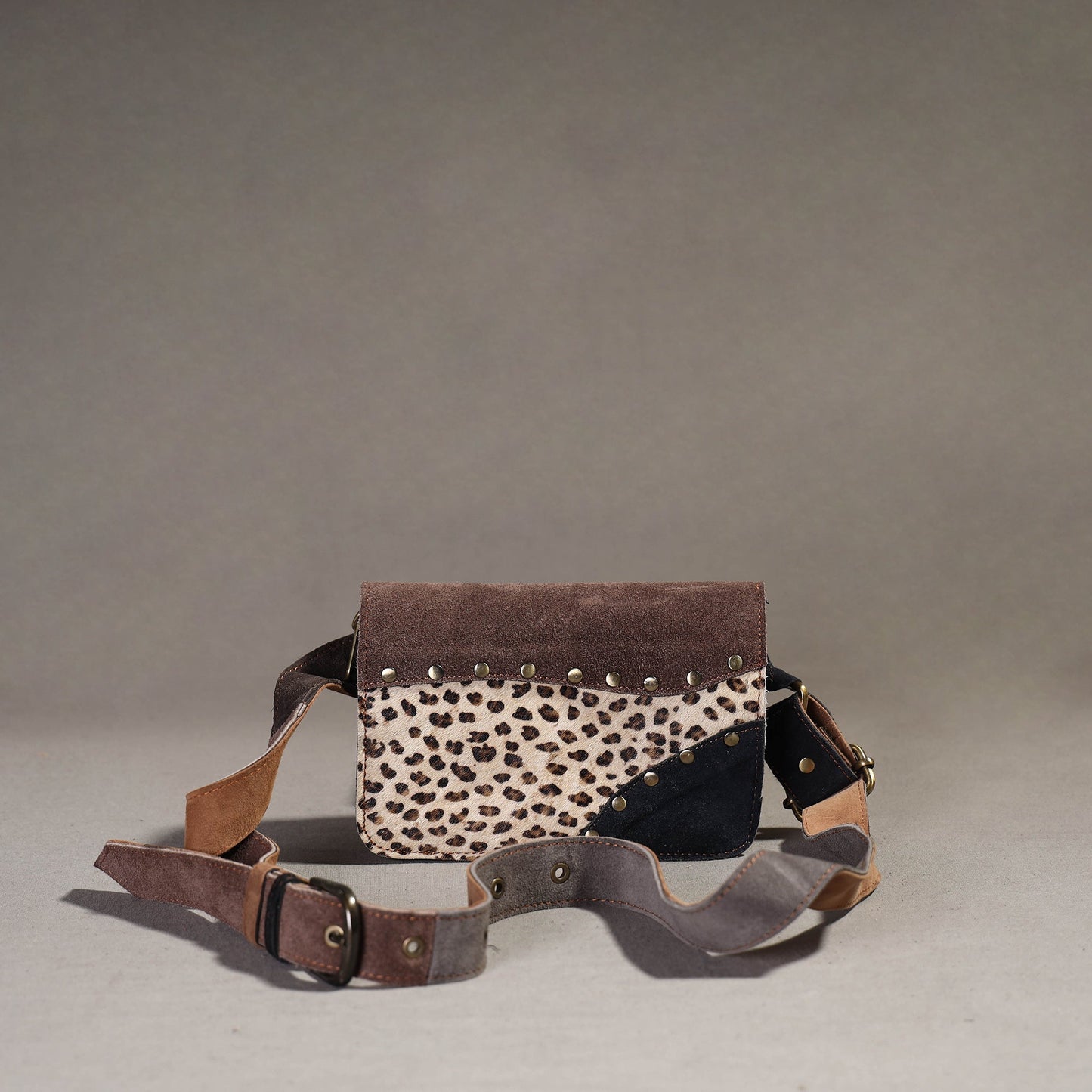 Handcrafted Suede Leather Waist Belt Bag