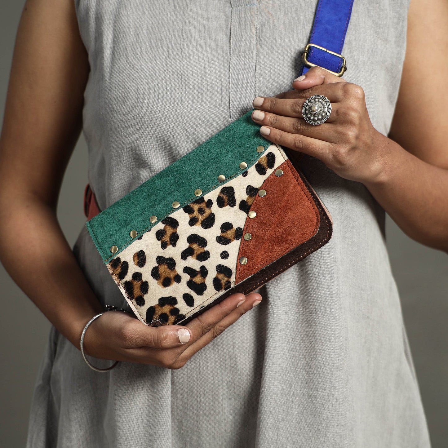 Handcrafted Suede Leather Waist Belt Bag