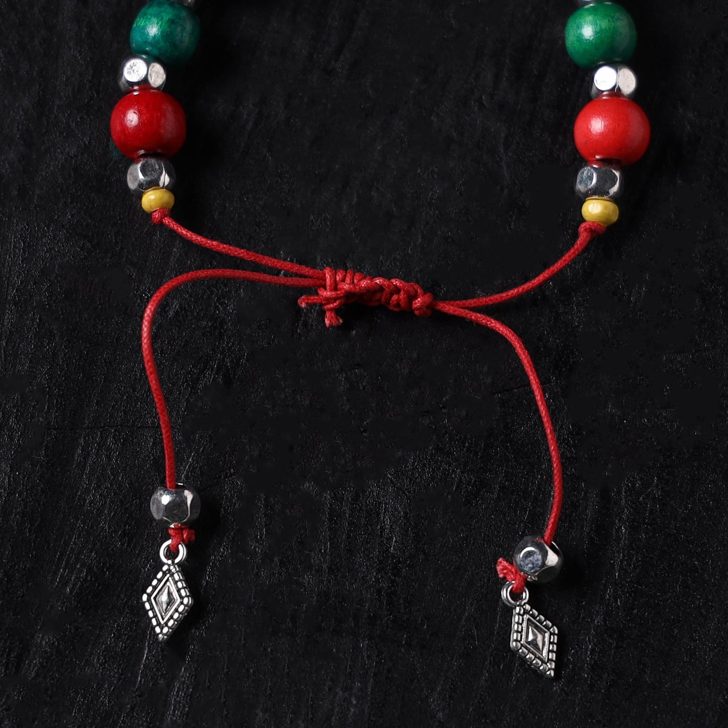 Handcrafted wooden bead gs bracelet 06