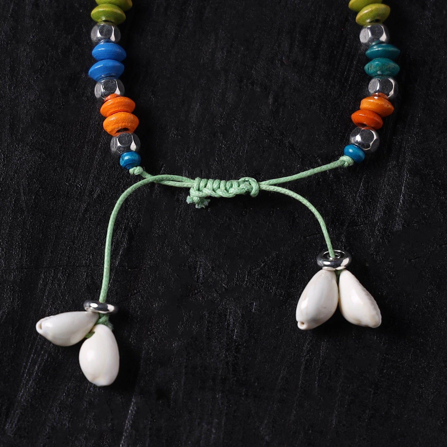 Handcrafted wooden bead gs bracelet 07