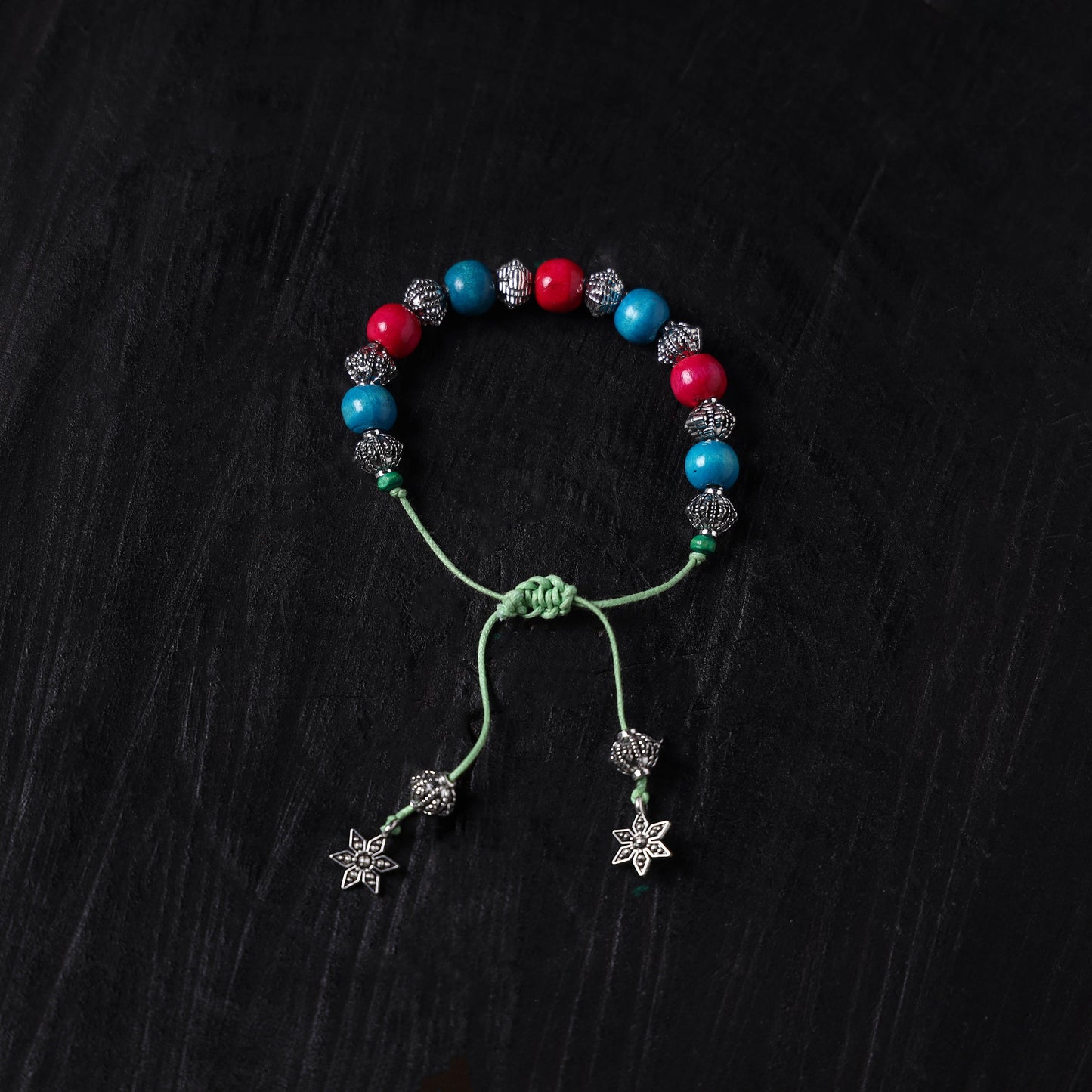 Handcrafted wooden bead gs bracelet 09