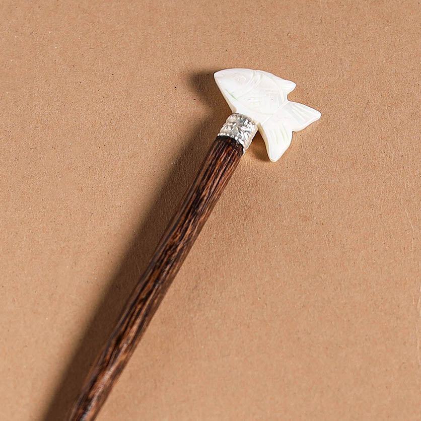 Handcrafted Wooden Seashell Juda Stick