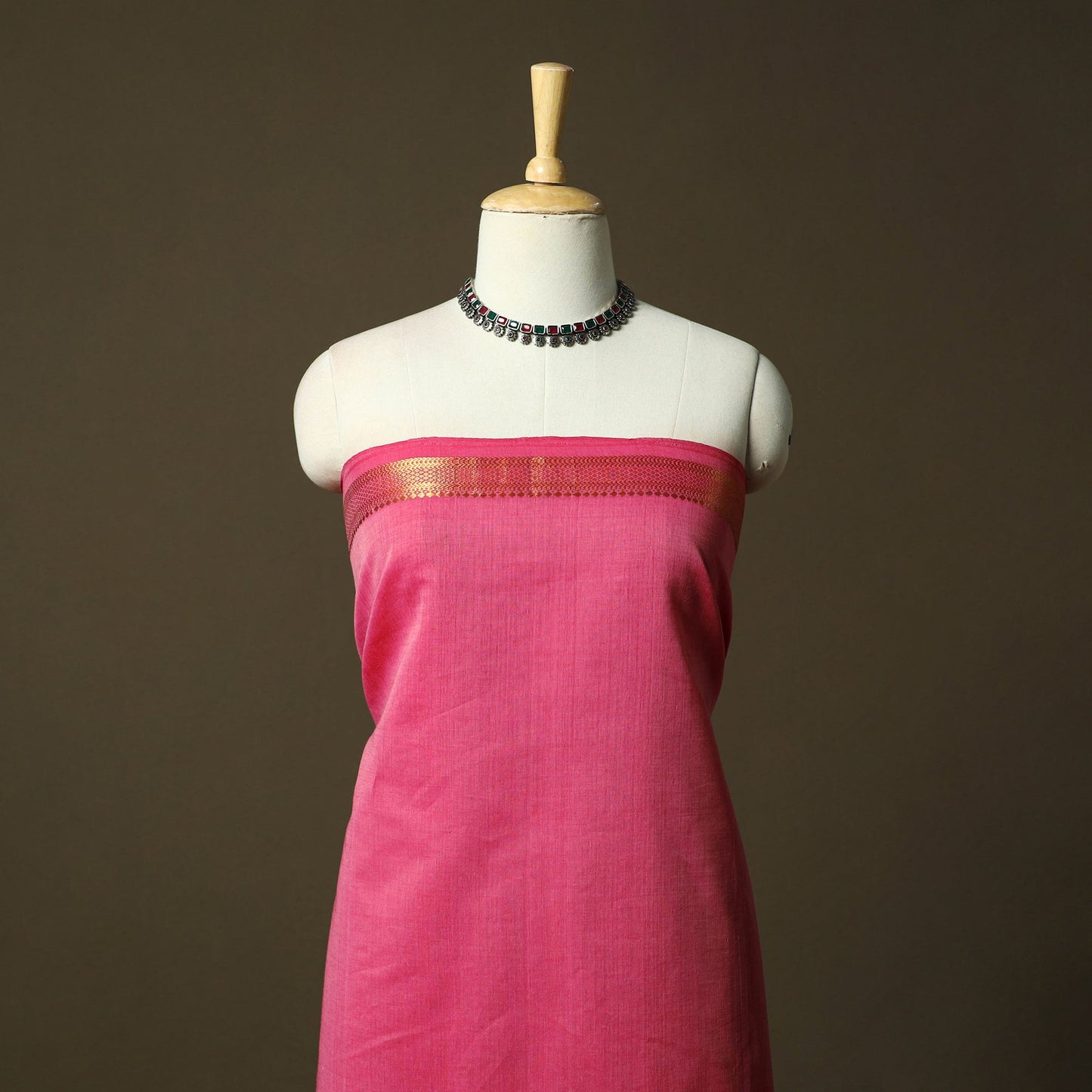 Handloom cotton mangalagiri 3pc unstitched dress material