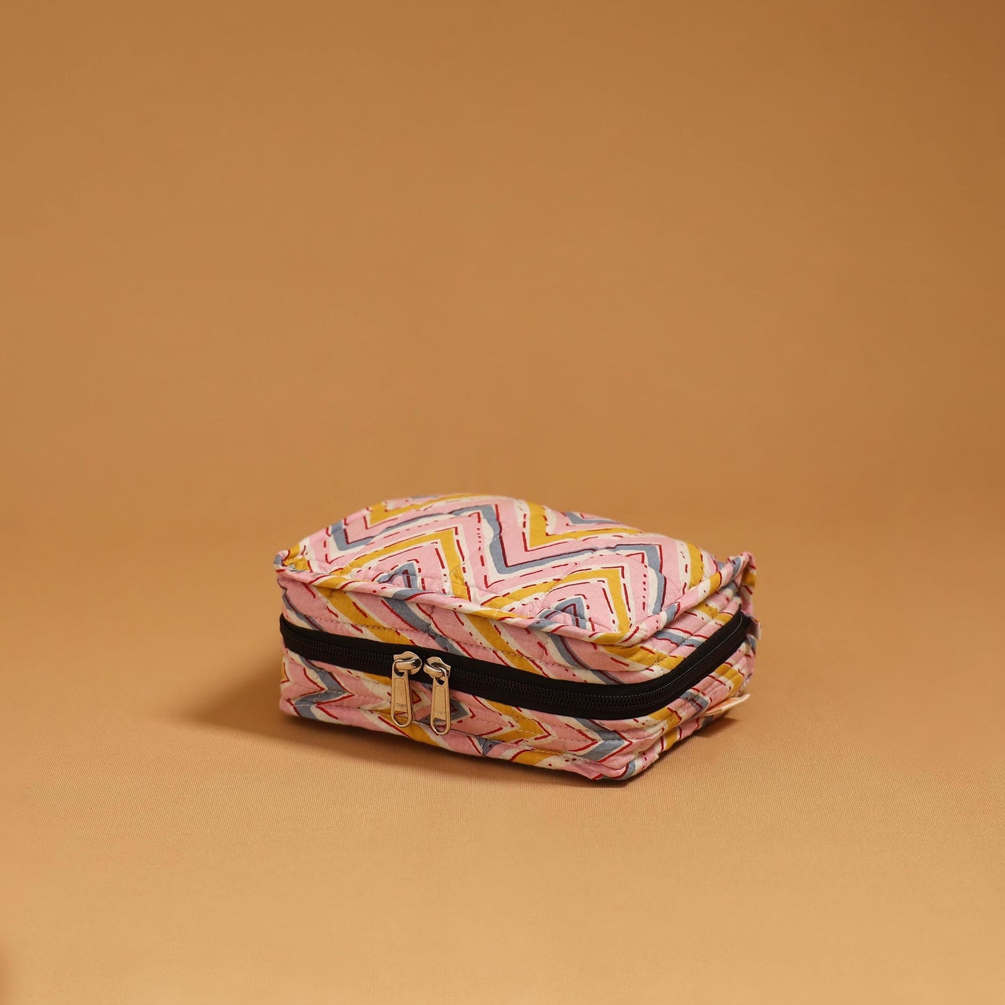 Handmade 4 pockets quilted jewellery bag 09 - handcrafted