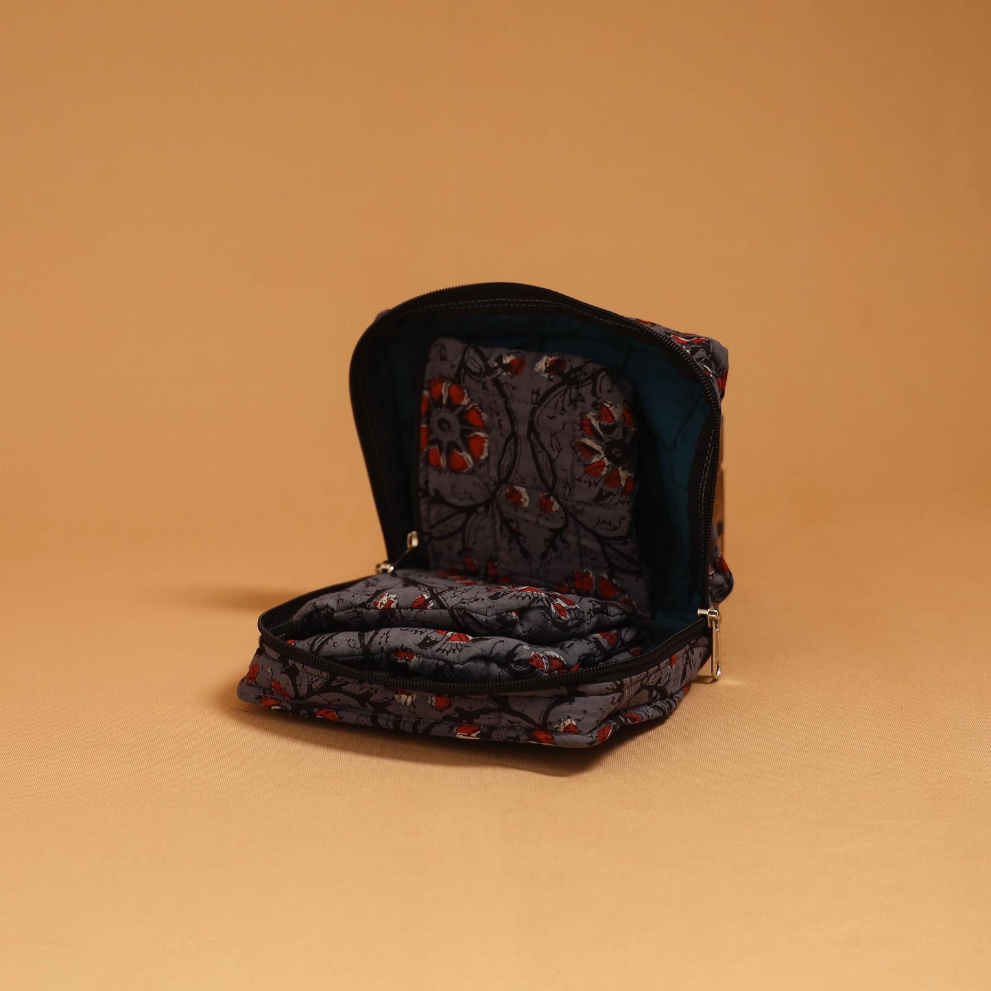 Handmade 4 pockets quilted jewellery bag 22 - handcrafted