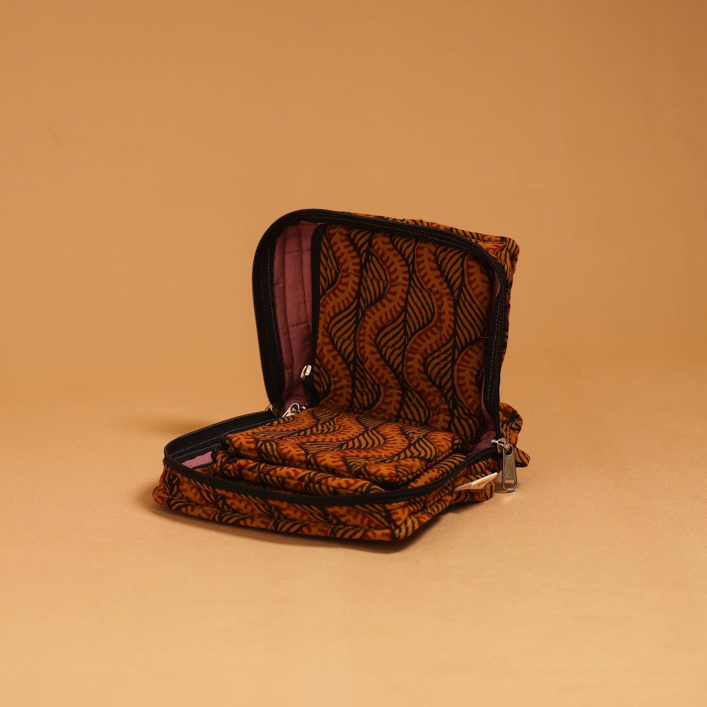 Handmade 4 pockets quilted jewellery bag 27 - handcrafted