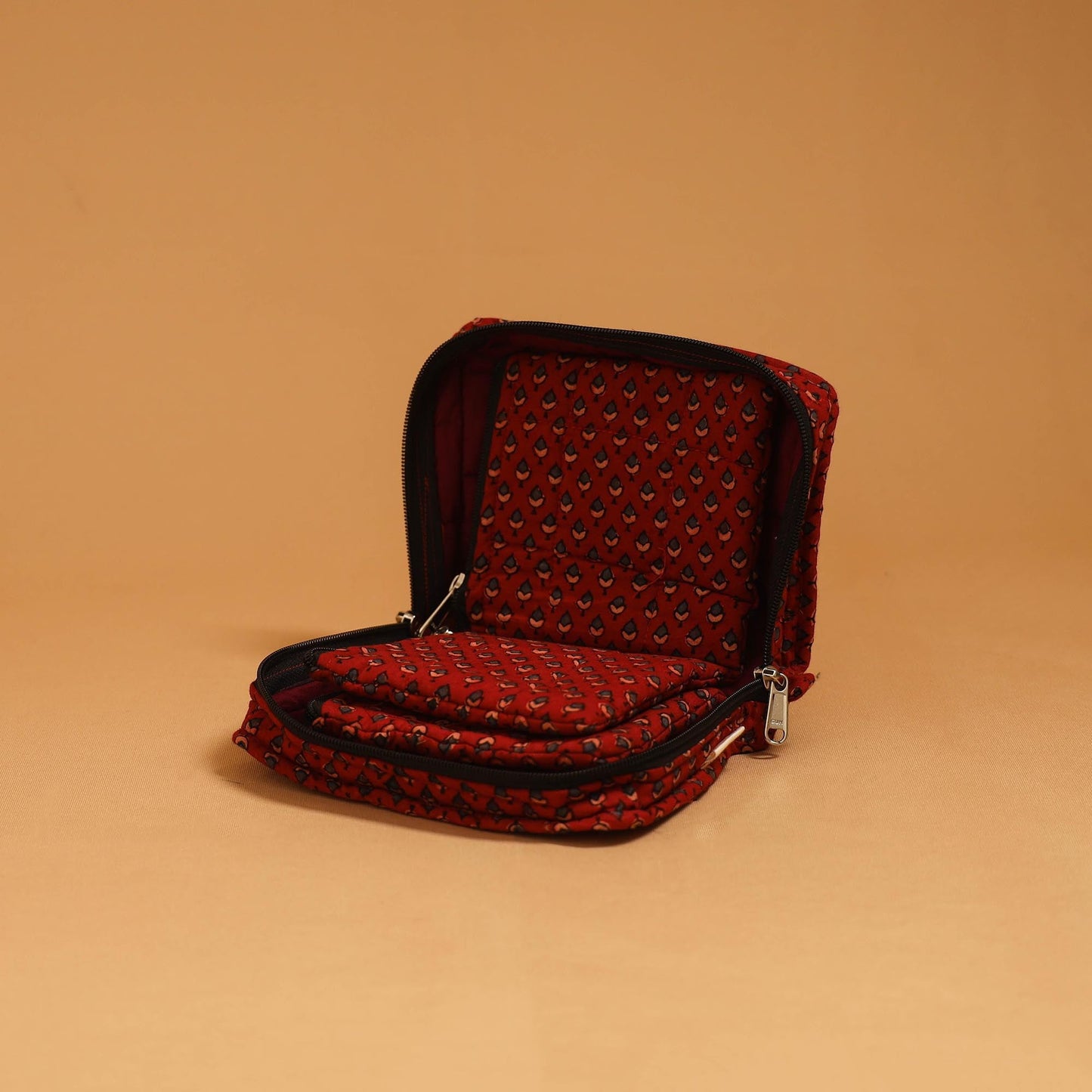 Handmade 4 pockets quilted jewellery bag 30 - handcrafted