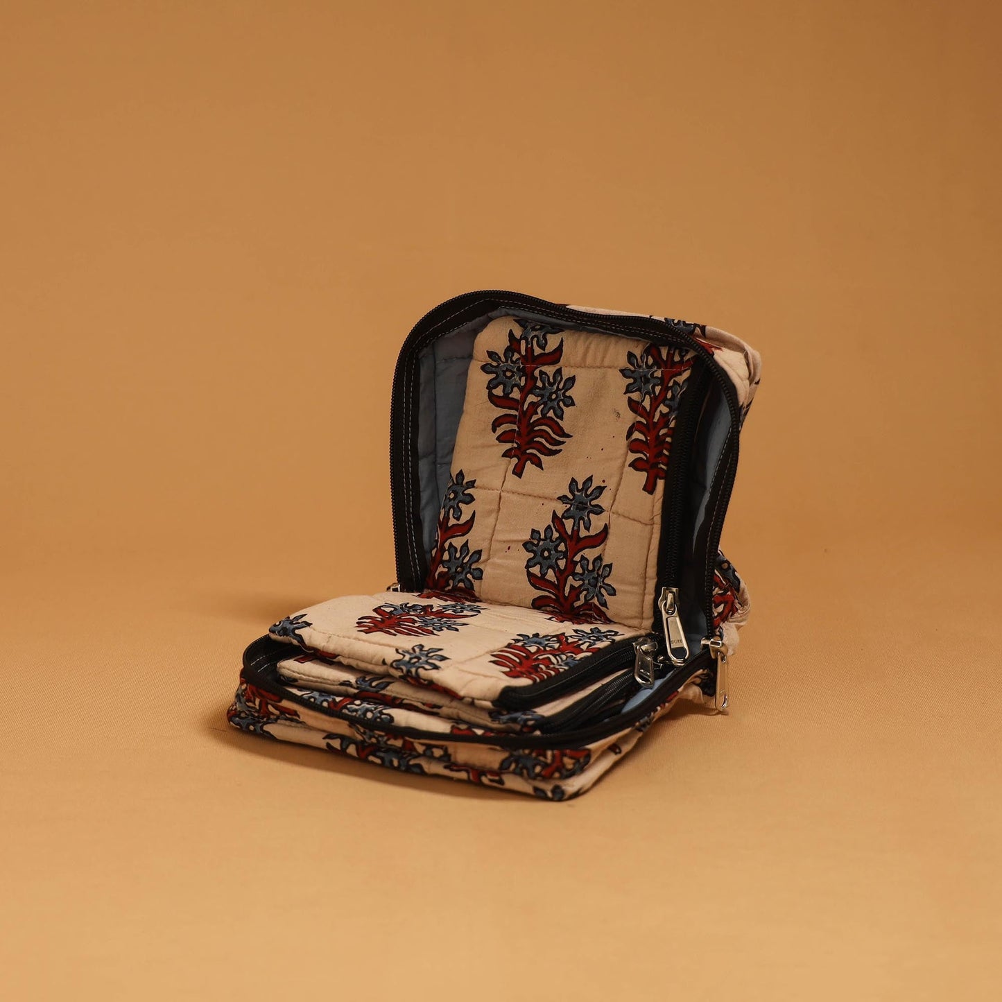 Handmade 4 pockets quilted jewellery bag 33 - handcrafted