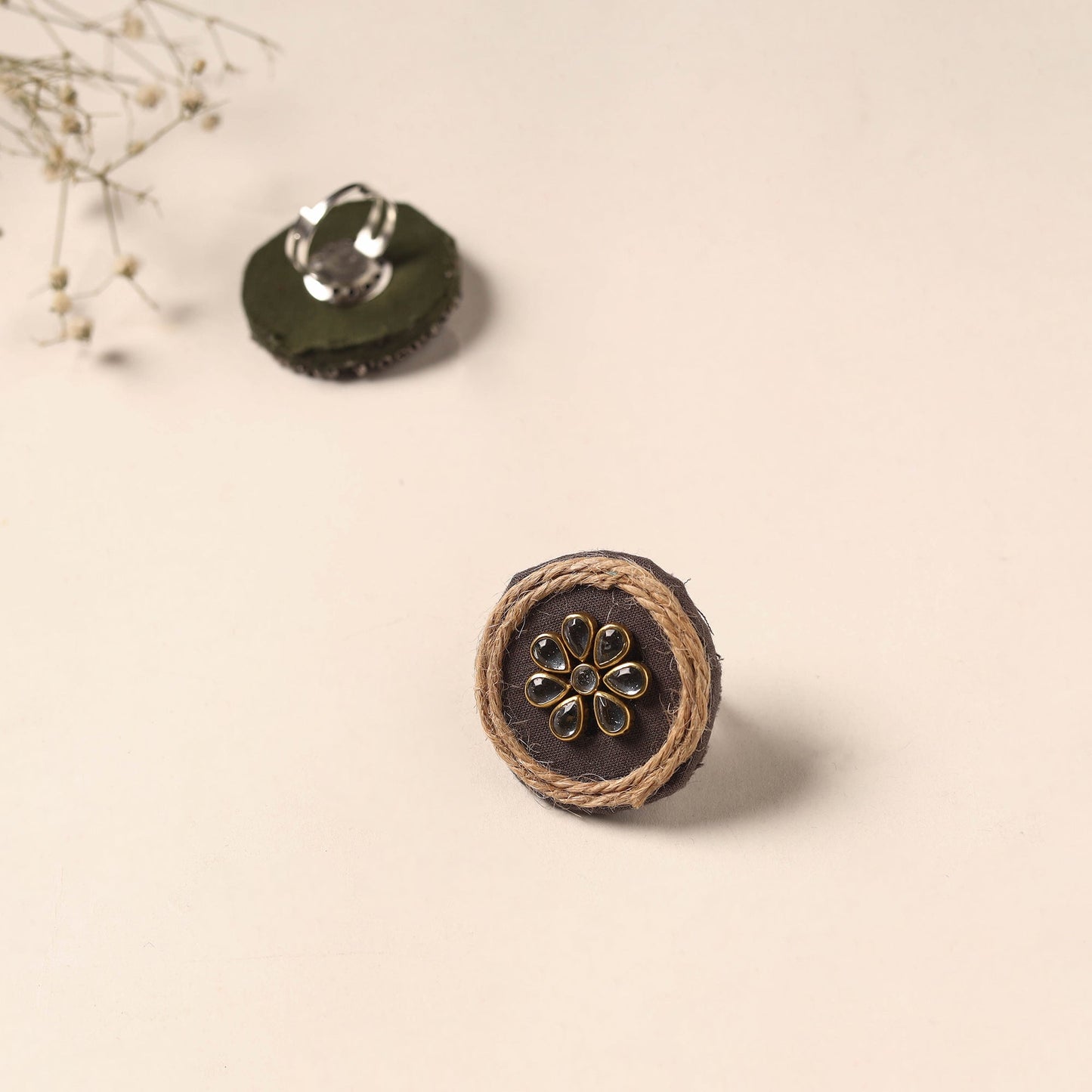 Handmade Artistic Fabart Ring