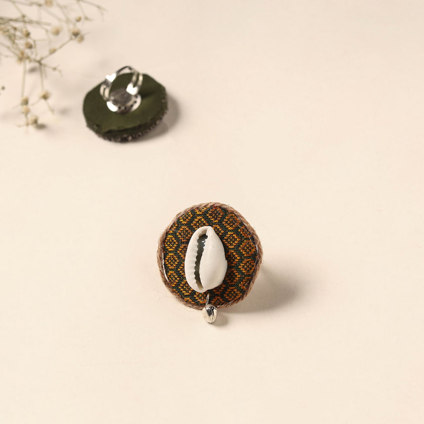 Handmade artistic fabart ring 18 - handcrafted