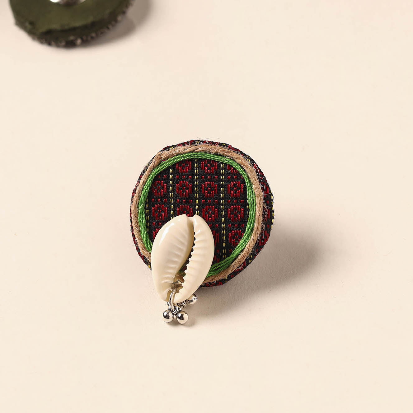 Handmade artistic fabart ring 20 - handcrafted