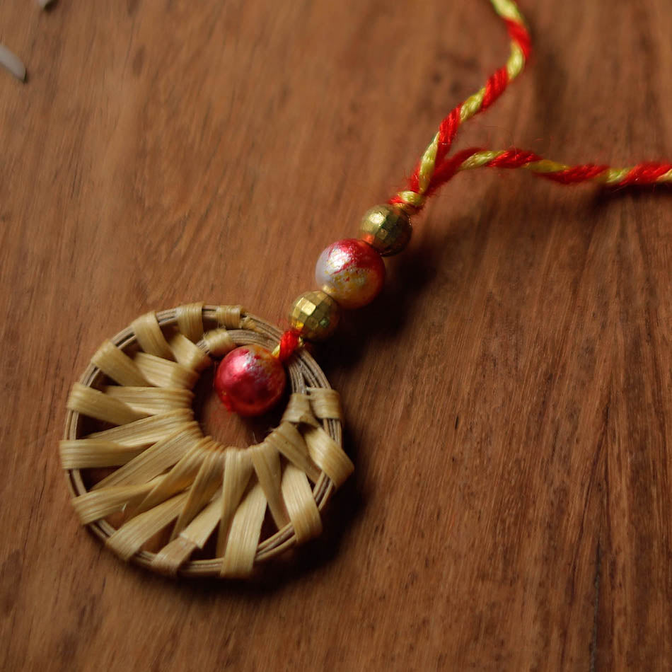 Handmade Bamboo Craft Beadwork Rakhi by Baansuli 06