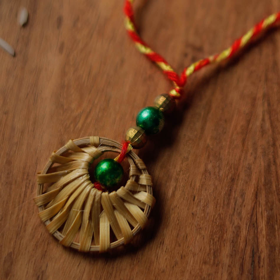 Handmade Bamboo Craft Beadwork Rakhi by Baansuli 07
