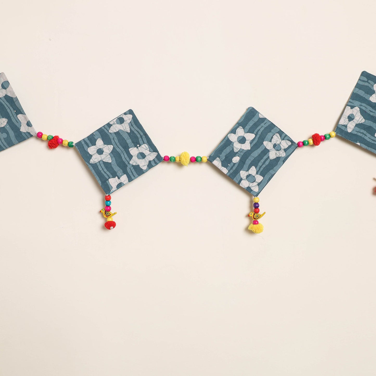 Handmade Bead Work Fabric Toran for Home Decor