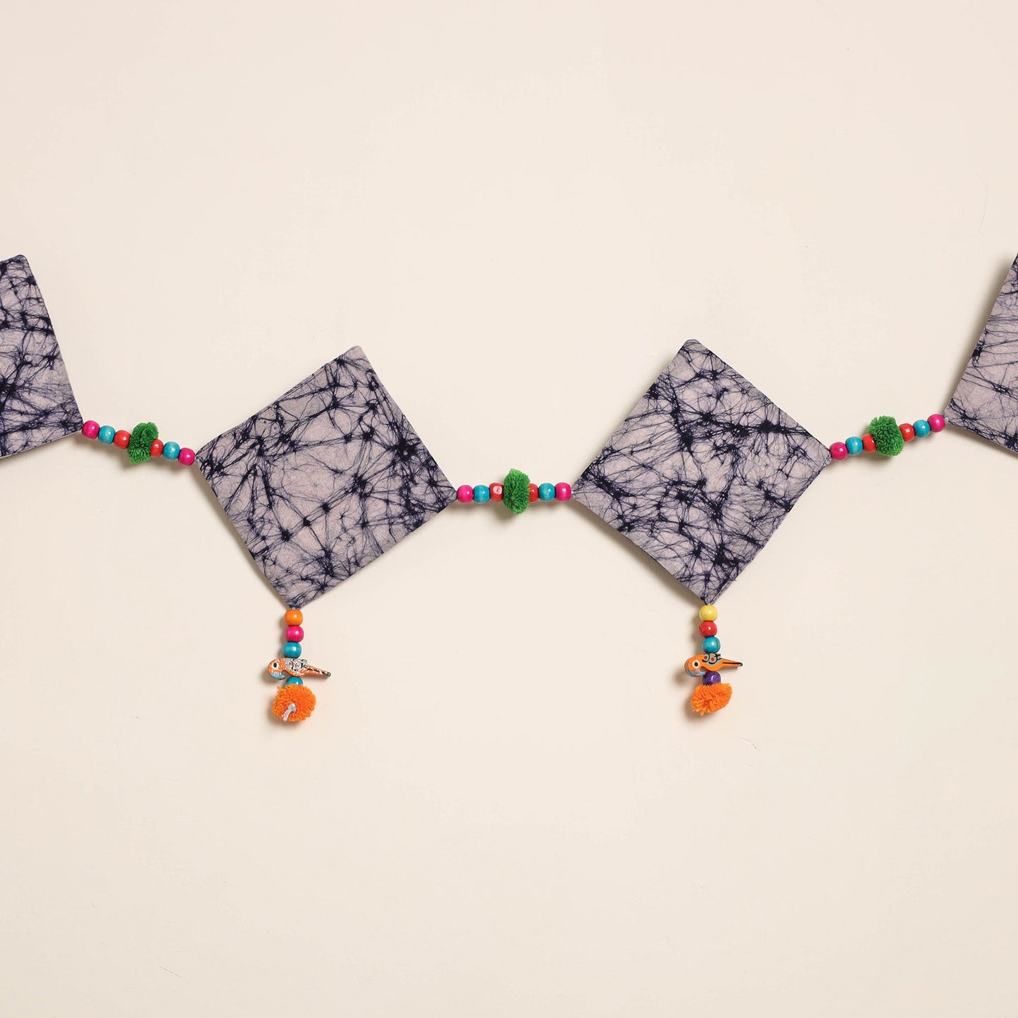 Handmade Bead Work Fabric Toran for Home Decor