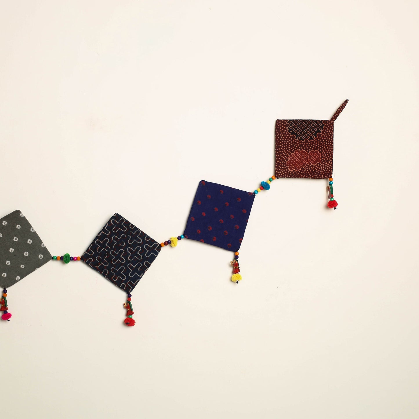 Handmade Bead Work Fabric Toran for Home Decor