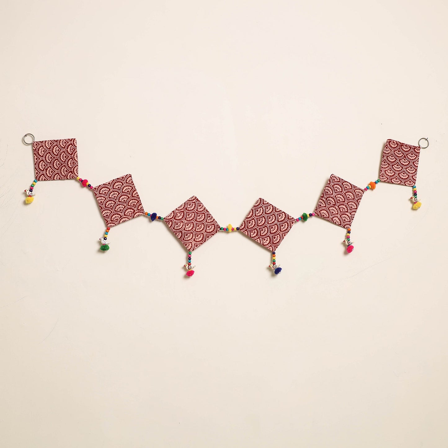 Handmade Bead Work Fabric Toran for Home Decor