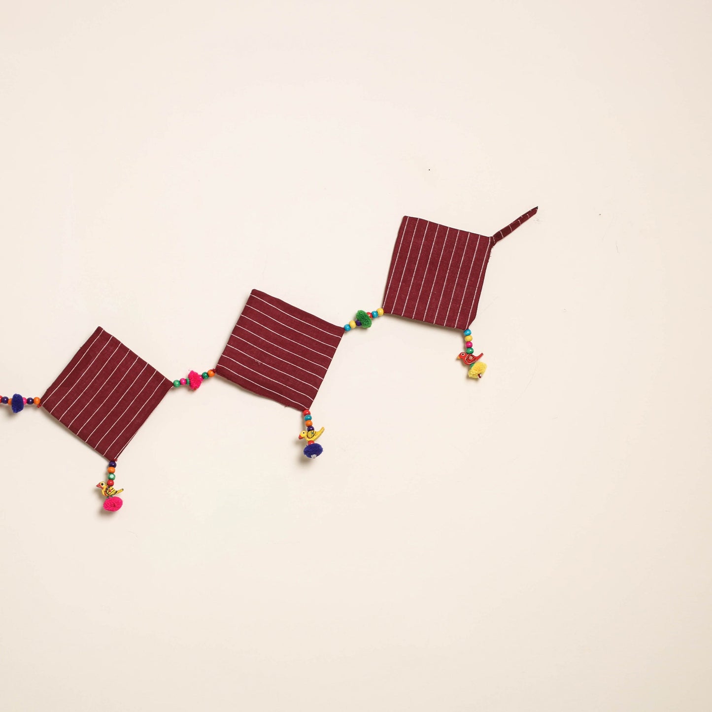 Handmade Bead Work Fabric Toran for Home Decor