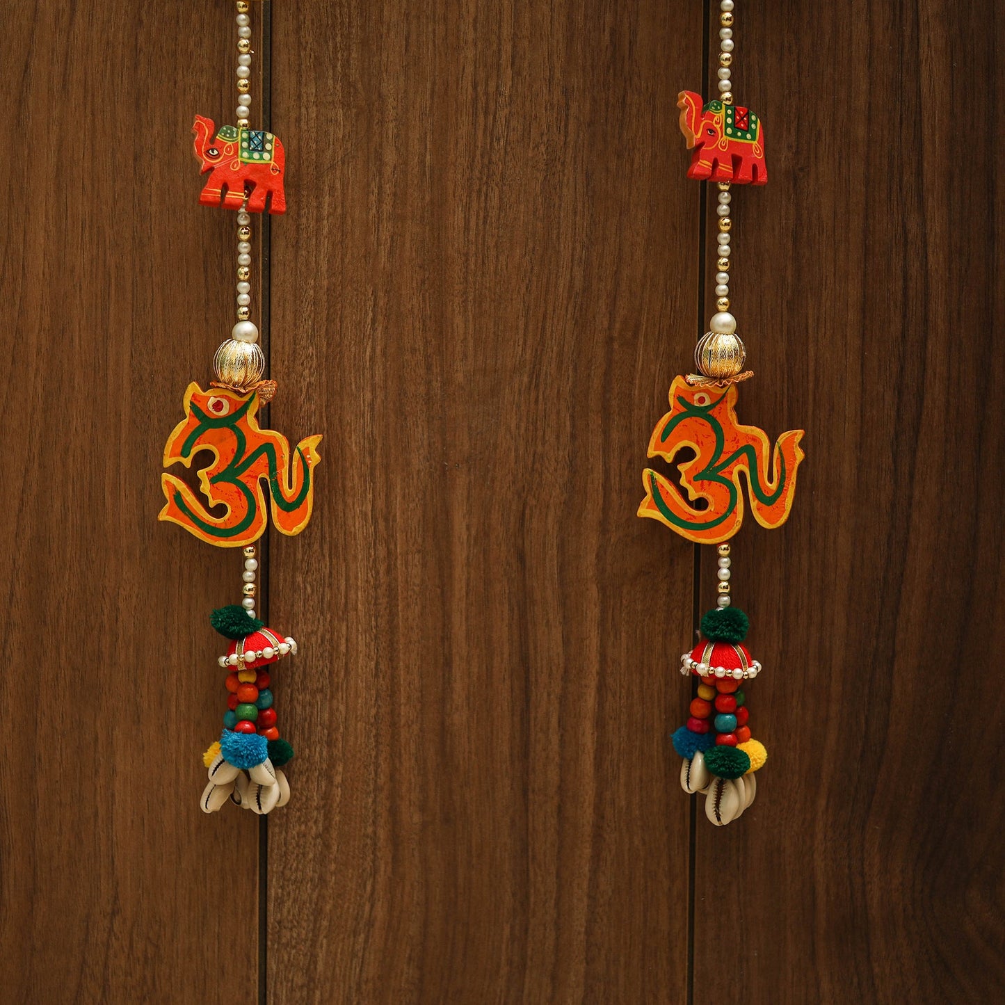 Handmade bead work wall hanging (set of 2) 35 - handcrafted