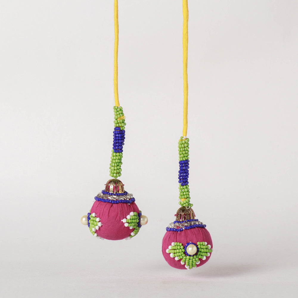 Handmade Beadwork Latkan Tassels for Clothing
