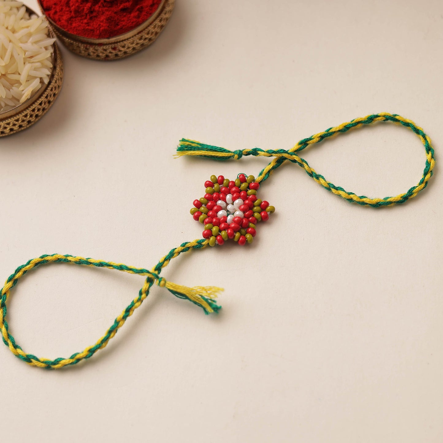 Handmade Beadwork Rakhi 54